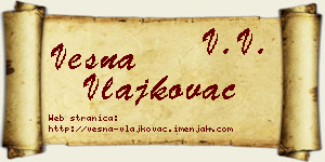 Vesna Vlajkovac vizit kartica